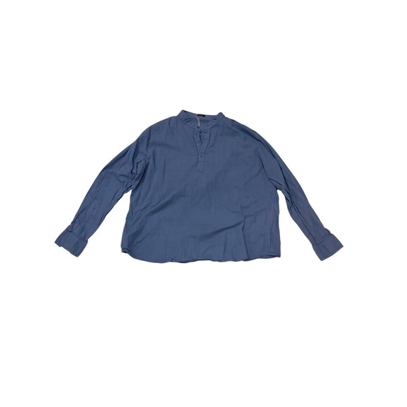 Coofandy Other - Coofandy Mens Band Collar Henley Shirt Blue 3XL Long Sleeve Cotton Casual Woven